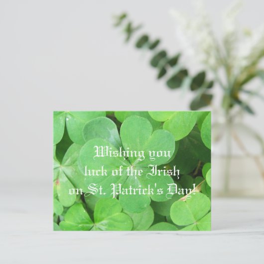 Glück der Iren Postkarte (Stehend Vorderseite)