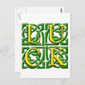 Glück der Iren Postkarte (Vorne/Hinten)