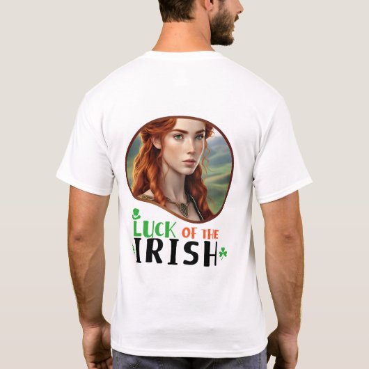 Glück der Iren - Smaragdgrüne Isle Revelry T-Shirt (Rückseite)