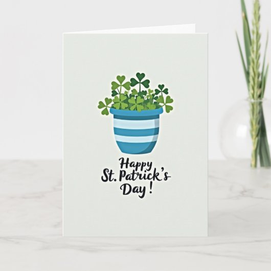 Glück der Iren St. Patricks Karte (Vorderseite)