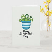 Glück der Iren St. Patricks Karte (Gelbe Blume)