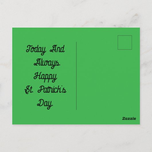 Glück der irischen Postkarte (Rückseite)