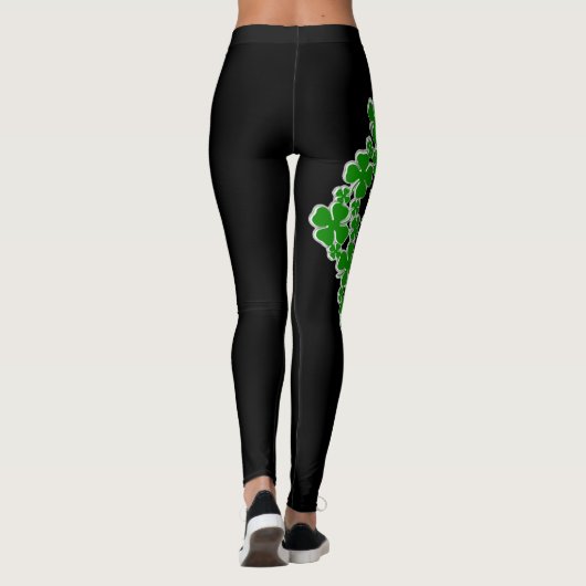 Glück der irischen schwarzen Leggings (Rückseite)