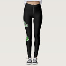 Glück der irischen schwarzen Leggings