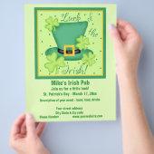 Glück der irischen Werbeaktion Custom Flyer (Hand)