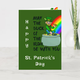 Glück der Irish St Patrick's Day Card Dankeskarte