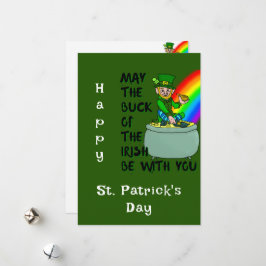 Glück der Irish St Patrick's Day Card Feiertagskarte