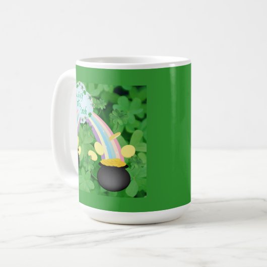 Glück der Irishcoffee-Tasse Kaffeetasse (Vorderseite Links)