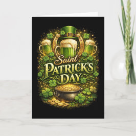 Glück der Smaragdinsel Feiertagskarte