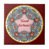 Glück des chinesischen runden Musters Fliese (Vorderseite)
