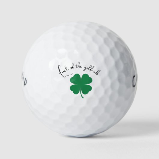 "Glück des Golf-ähnlichen" Irisches Glück St. Patr Golfball (Vorderseite)