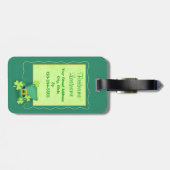Glück des irischen St. Patrick's Name Personalisie Gepäckanhänger (Rückseite horizontal)