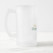 Glück des irischen Stein Mattglas Bierglas (Links)