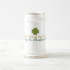 Glück des Irischen Steins Bierglas