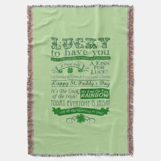 Glück, dich zu haben decke (Vorderseite Vertikal)