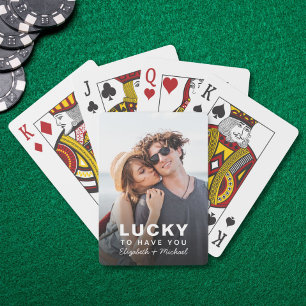 Glück, dich zu haben Foto Spielkarten