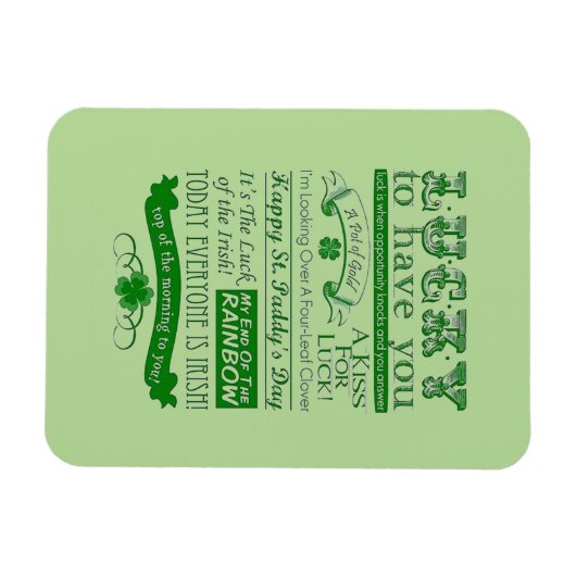 Glück, dich zu haben magnet (Horizontal)