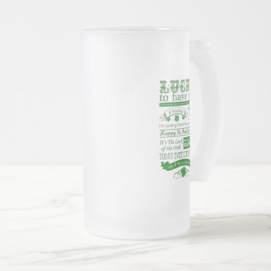 Glück, dich zu haben mattglas bierglas (VorderseiteRechts)