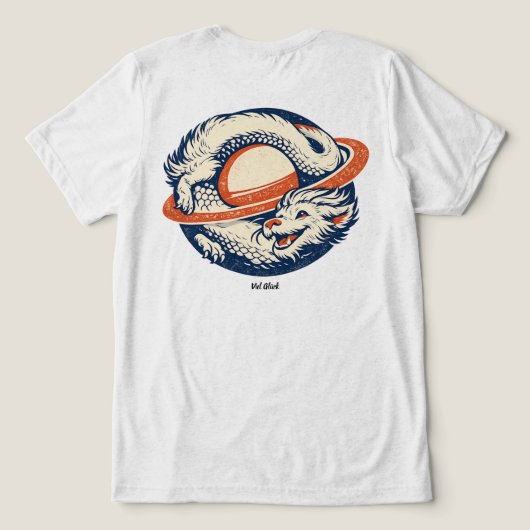 Glück Drache Endloser Ouroboros - Viel Glück Tee (Design Rückseite)