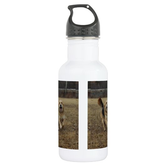 Glück Edelstahlflasche (Rückseite)