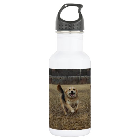 Glück Edelstahlflasche (Vorderseite)