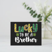 Glück, ein Bruder Familie St Patrick's Day zu sein Postkarte (Stehend Vorderseite)