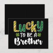 Glück, ein Bruder Familie St Patrick's Day zu sein Postkarte (Vorne/Hinten)