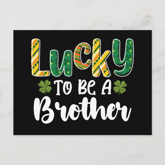 Glück, ein Bruder Familie St Patrick's Day zu sein Postkarte (Vorderseite)