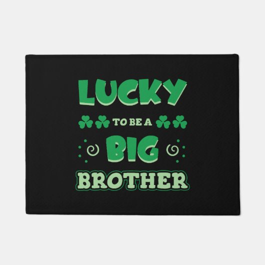Glück, ein großer Bruder St. Patrick's Day zu sein Fußmatte (Vorderseite)