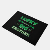 Glück, ein großer Bruder St. Patrick's Day zu sein Fußmatte (Schrägansicht)