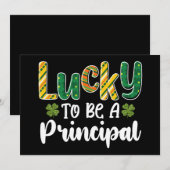 Glück, ein Hauptschultag zu werden Einladung (Vorne/Hinten)