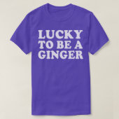 Glück, ein irischer Redhead St Patricks Day zu sei T-Shirt (Design vorne)