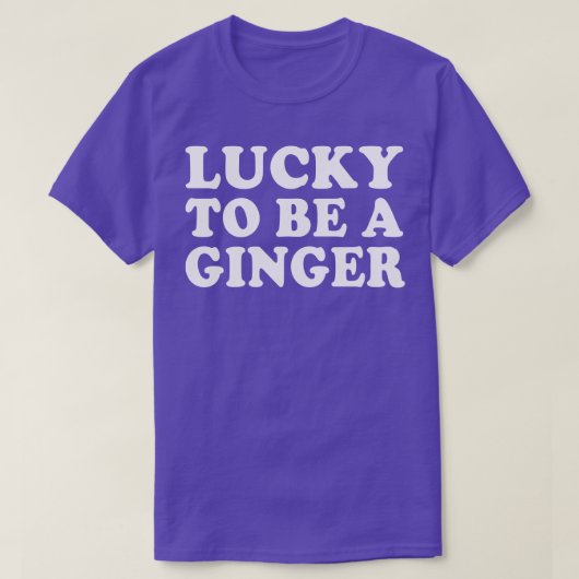 Glück, ein irischer Redhead St Patricks Day zu sei T-Shirt (Design vorne)