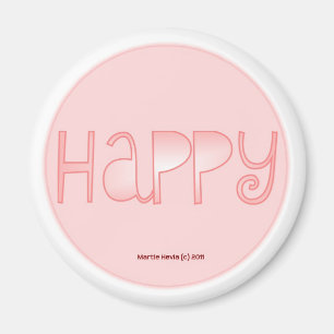 Glück - Ein positives Wort Magnet