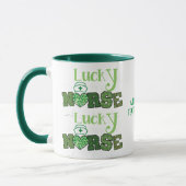 Glück, ein St Patrick's Nurse Kleeblatt Klee zu se Tasse (Links)