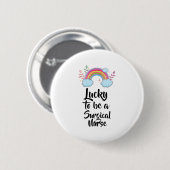 Glück, eine chirurgische Krankenschwester zu sein Button (Vorne & Hinten)