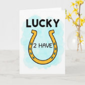 Glück, eine Karte zu haben (Gelbe Blume)