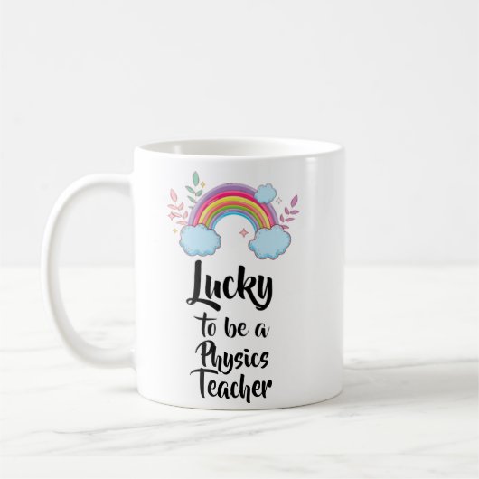 Glück, eine Physiklehrer-Tasse zu sein Kaffeetasse (Links)