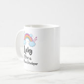 Glück, eine Software-Entwickler-Tasse zu sein Kaffeetasse (Vorderseite Links)