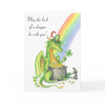 Glück einer Drachekarte