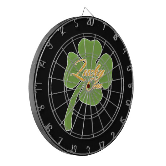 Glück Eins Dartscheibe (Vorderseite Links)