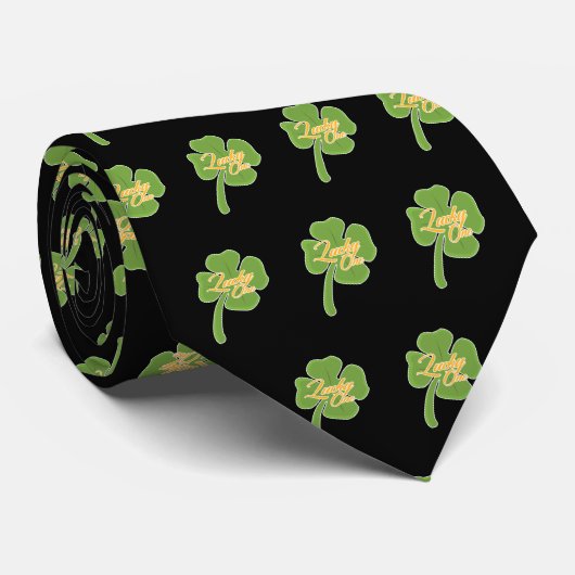 Glück Eins Krawatte (Gerollt)