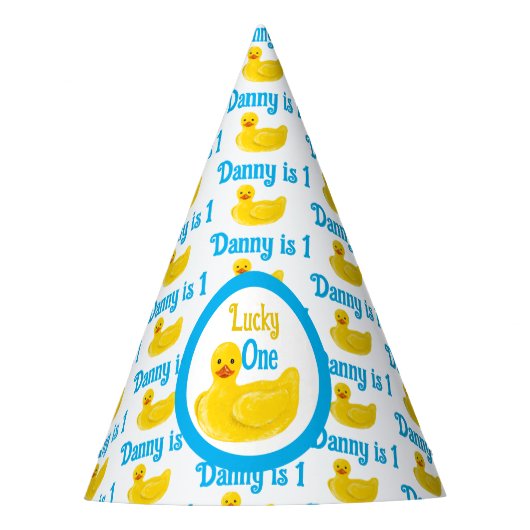 Glück Eins Partyhütchen (Vorderseite)