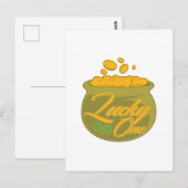 Glück Eins Postkarte (Vorne/Hinten)