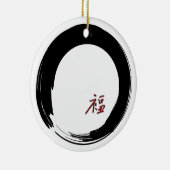 Glück Enso Verzierung Keramik Ornament (Rechts)