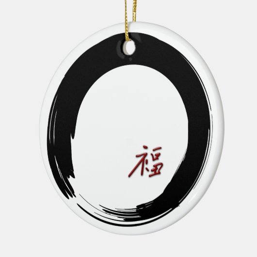 Glück Enso Verzierung Keramik Ornament (Links)