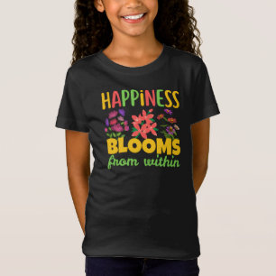 Glück erblüht aus innerer Glückseligkeit Frühling T-Shirt