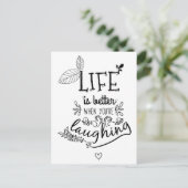 Glück, Erfolg, Einstellung, Hallo Motivierend Postkarte (Stehend Vorderseite)