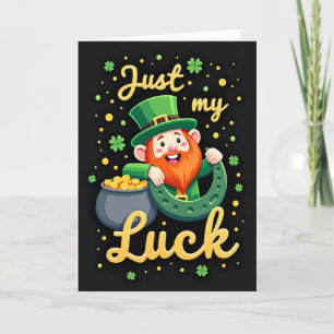 Glück Faux-Goldfolie-Textur-Karte Karte