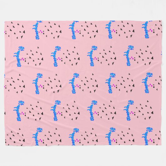 Glück Fleecedecke (Vorderseite (Horizontal))